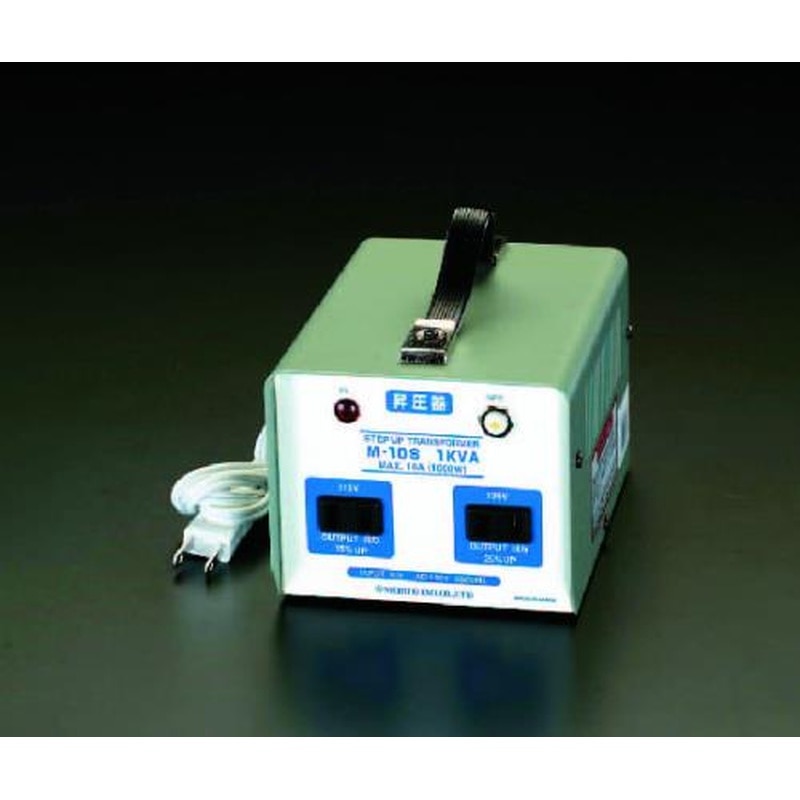エスコ EA815ZG-1 AC100V→AC115V・125V/1.0KVA昇圧トランス 1個（ご注文単位1個）【直送品】