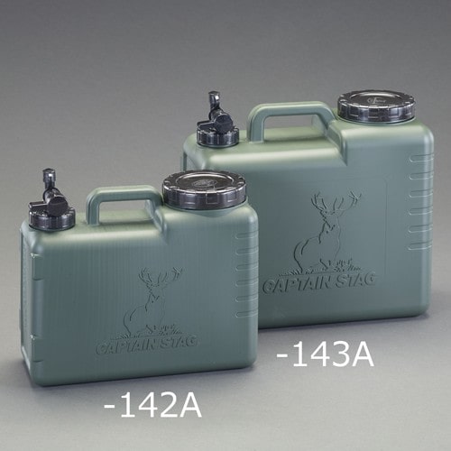 エスコ EA913VL-142A 10L ウォータータンク(オリーブ) 1個 (ご注文単位1個)【直送品】