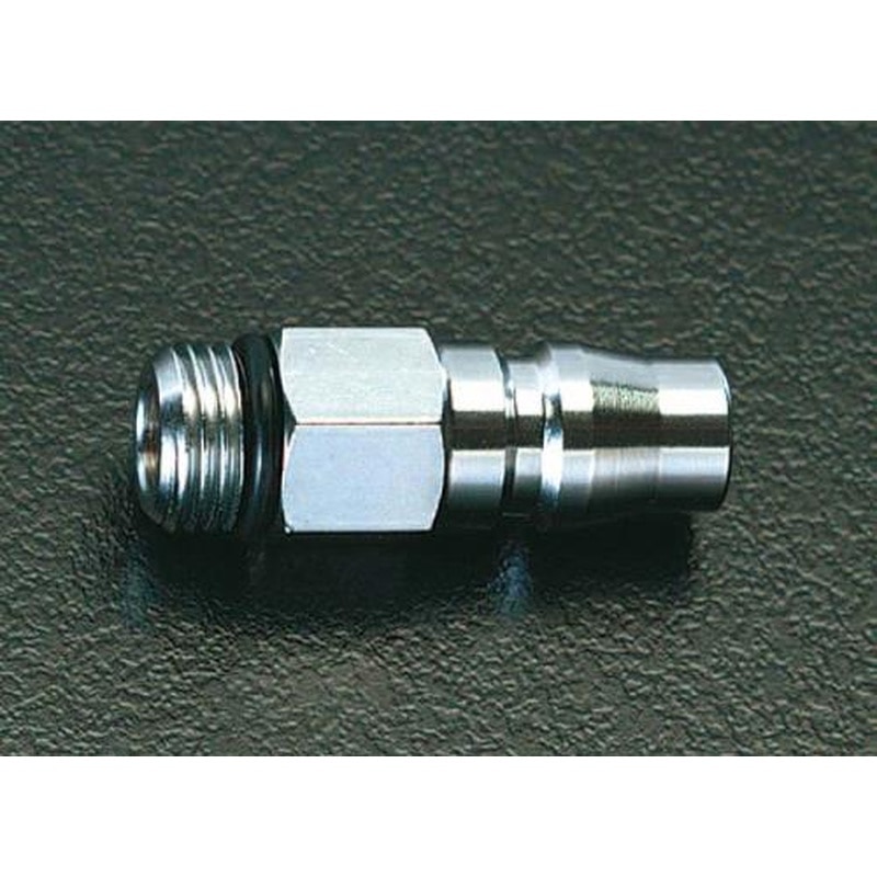 エスコ EA140DB-42 G1/4”雄ねじプラグ(Oリング付) 1個(ご注文単位1個)【直送品】