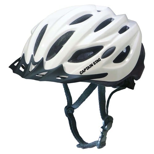 エスコ EA998AJ-37 [60-64cm] 自転車用ヘルメット(ホワイト) 1個 （ご注文単位1個）【直送品】