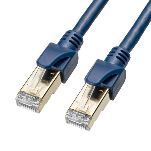 エスコ EA764BB-376 10.0m LANケーブル(CAT6A・半田式)[ネイビ-] 1本 （ご注文単位1本）【直送品】