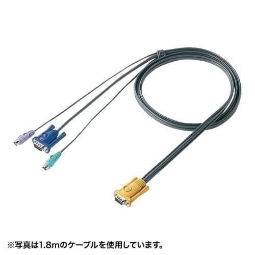 エスコ EA764AE-106 3.0m パソコン自動切替器用ケーブル 1個 （ご注文単位1個）【直送品】