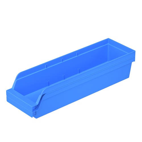 エスコ EA661CL-56 166x550x105mm パーツトレー/ラック棚用(青) 1個 （ご注文単位1個）【直送品】