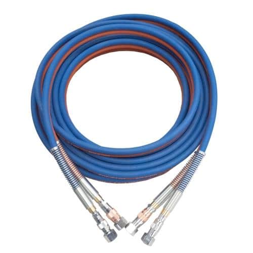 エスコ EA300AD-5A (5+5mm)x 5m カプラ付ツインホース 1本 （ご注文単位1本）【直送品】
