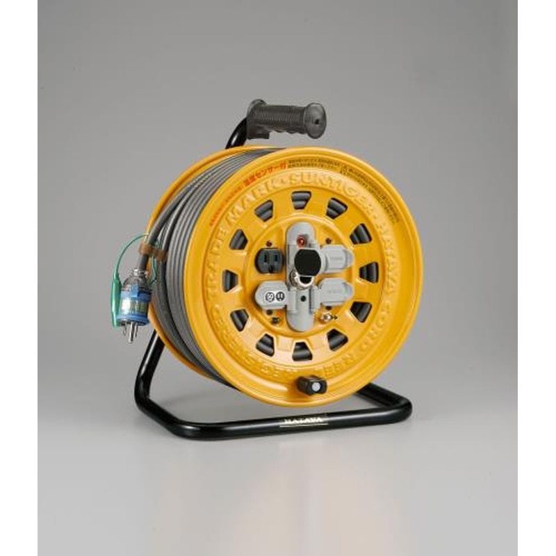エスコ EA815D-50 AC125V/15A/50mコードリール(漏電遮断付) 1個(ご注文単位1個)【直送品】