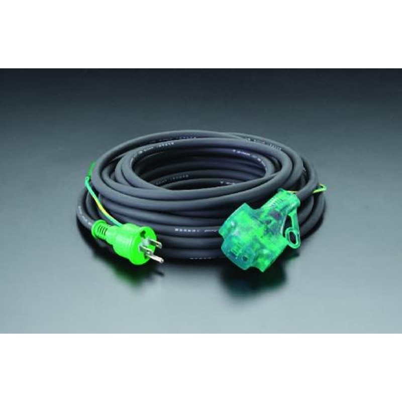 エスコ EA815GA-21 AC125V/15A/10m延長コード(アース付) 1個(ご注文単位1個)【直送品】