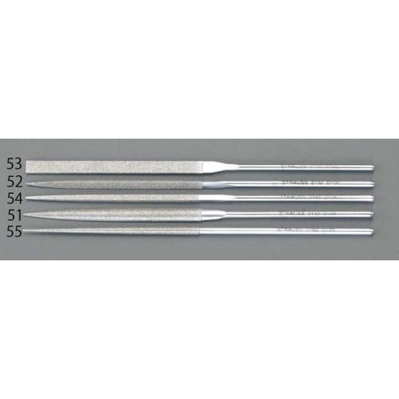 エスコ EA826VJ-51 140mm/#200ダイヤモンドニードル鑢(半丸) 1個（ご注文単位1個）【直送品】