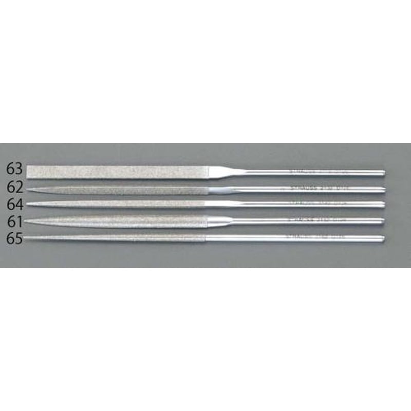 エスコ EA826VJ-65 140mm/#140ダイヤモンドニードル鑢(丸) 1個（ご注文単位1個）【直送品】