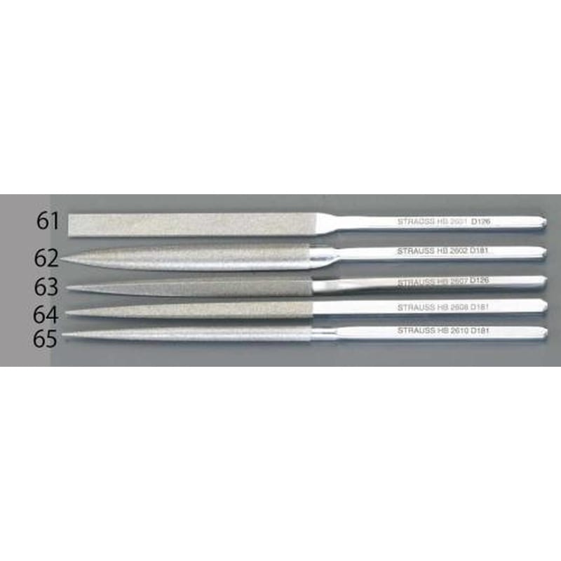 エスコ EA826VK-62 220mm/#140ダイヤモンドハビリスやすり(半丸) 1個（ご注文単位1個）【直送品】