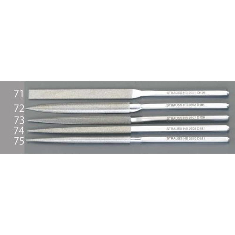 エスコ EA826VK-72 220mm/#100ダイヤモンドハビリスやすり(半丸) 1個（ご注文単位1個）【直送品】