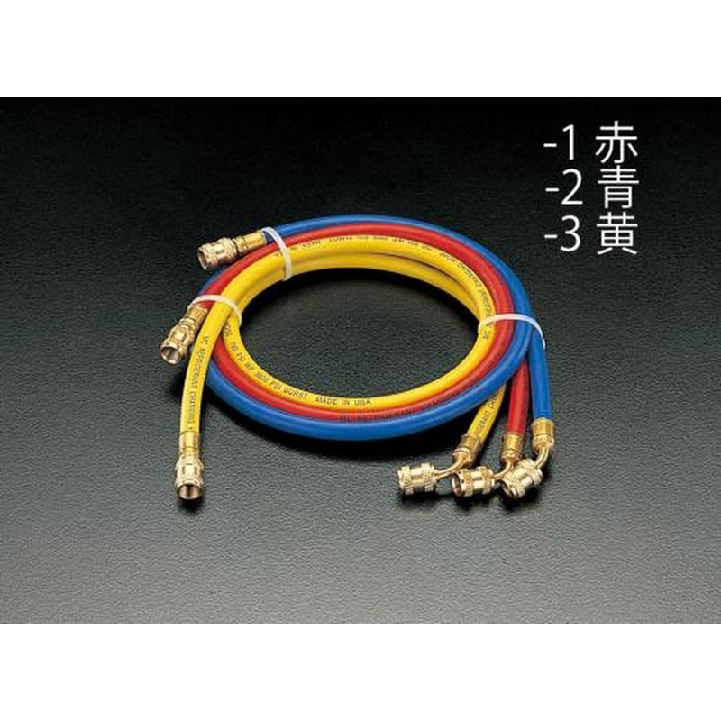 エスコ EA104AK-1 100cm/赤(R12・R22・R502)チャージングホース 1個（ご注文単位1個）【直送品】