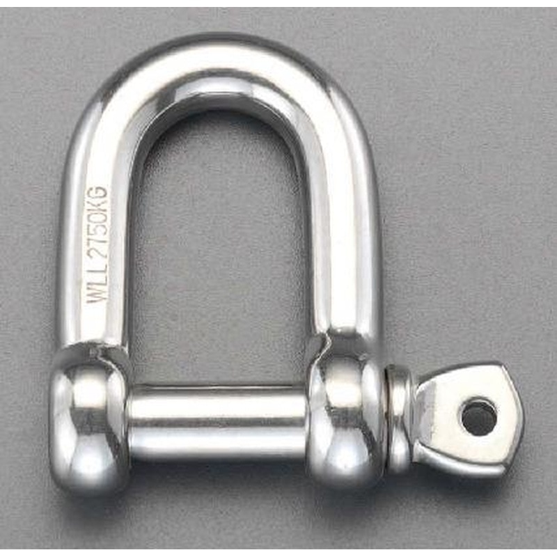 エスコ EA638F-56 1.5ton/M12シャックル(ステンレス製) 1個（ご注文単位1個）【直送品】