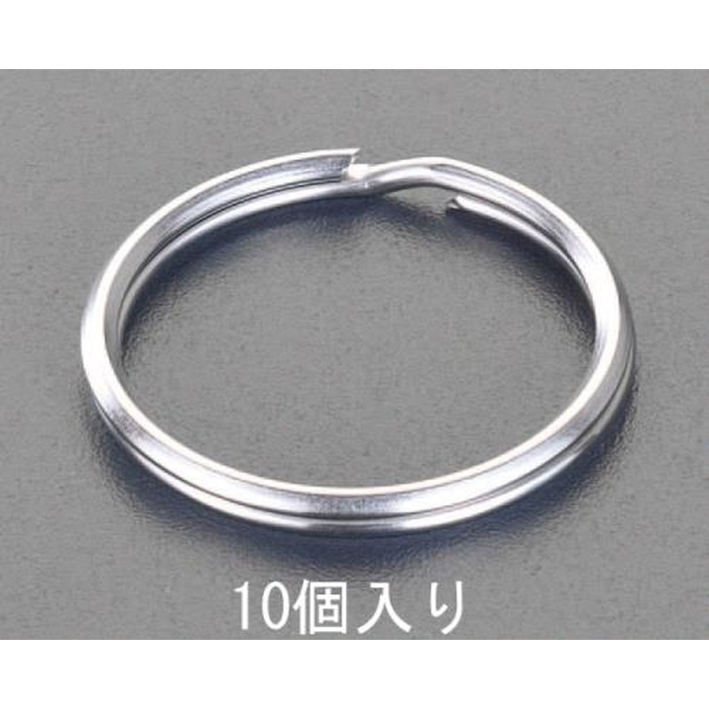 エスコ EA638DN-6 32x2.3mm2重リング(ステンレス製/10個) 1個（ご注文単位1個）【直送品】