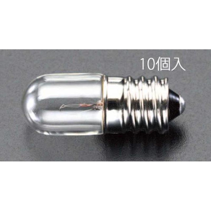 エスコ EA758ZA-22 18V/2.0W/E12パネル球(10個) 1個（ご注文単位1個）【直送品】