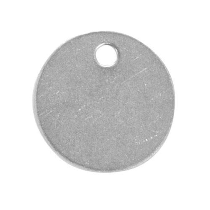 エスコ EA591HG-23 32mmタグブランク(ステンレス丸/10枚) 1個（ご注文単位1個）【直送品】