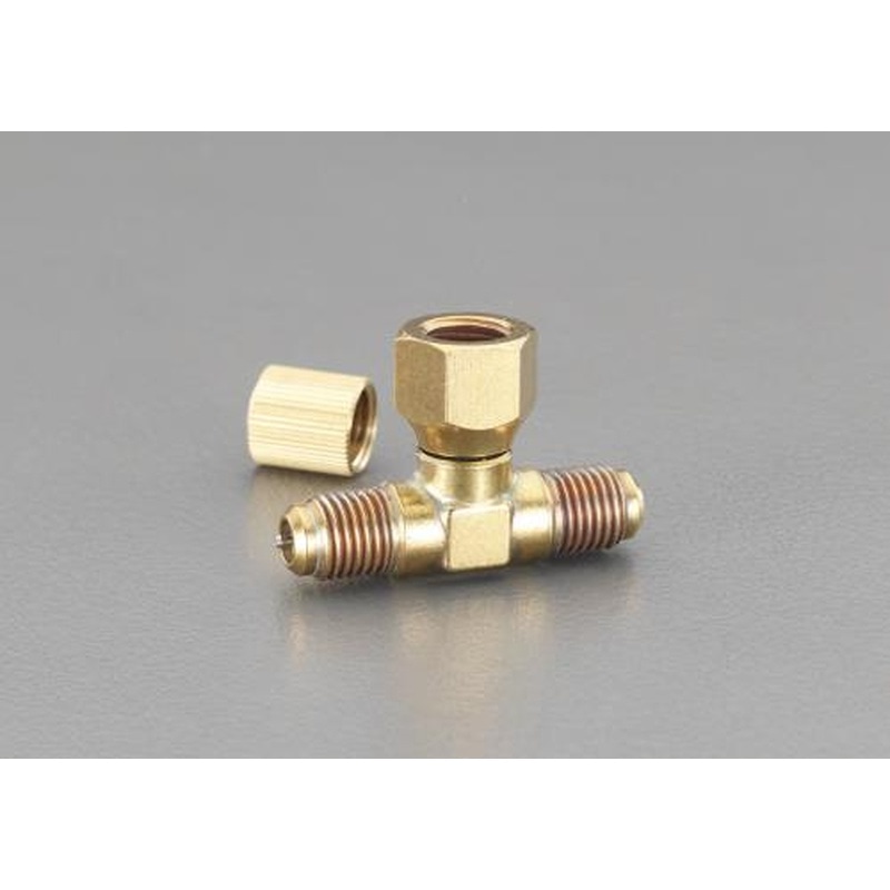 エスコ EA402TB-1 F1/4”xF1/4”xF1/4”T型アクセスバルブ 1個(ご注文単位1個)【直送品】