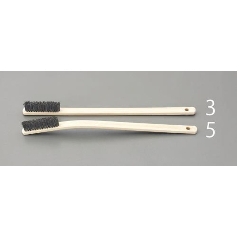 エスコ EA109DH-5 300mm竹ブラシ(曲・豚毛製) 1個（ご注文単位1個）【直送品】