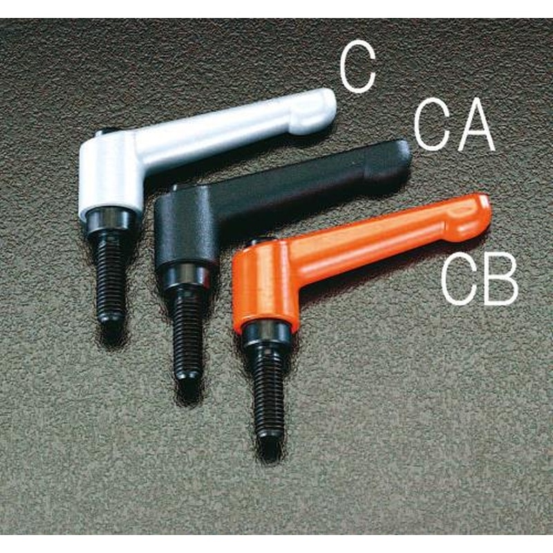 エスコ EA948CB-3 M5x20mmクランプレバー(オレンジ) 1個(ご注文単位1個)【直送品】