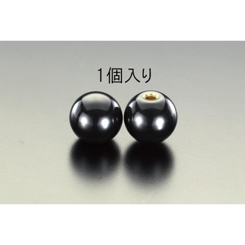 エスコ EA948BE-13 M8/25mm雌ねじプラスティックボール 1個（ご注文単位1個）【直送品】