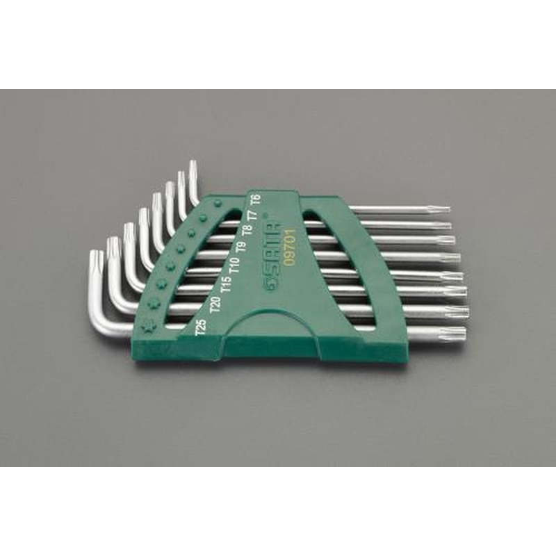 エスコ EA683E-2A T6-T258本組(TORX)キーレンチ 1個(ご注文単位1個)【直送品】