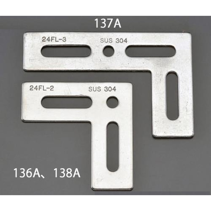 エスコ EA951EA-138A 43x90x90mmL型連結金具(ステンレス製) 1個（ご注文単位1個）【直送品】