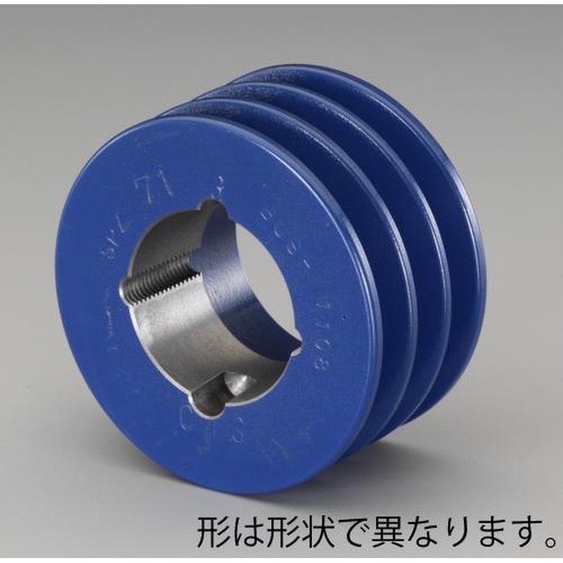 エスコ EA968A-59 112mm［3本構]Vプーリー(A) 1個（ご注文単位1個）【直送品】