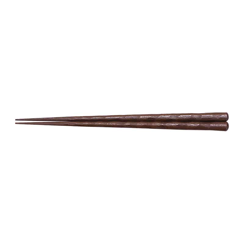 山下工芸 彫刻木箸 太 鉄刀木 27025450 1組（ご注文単位1組）【直送品】