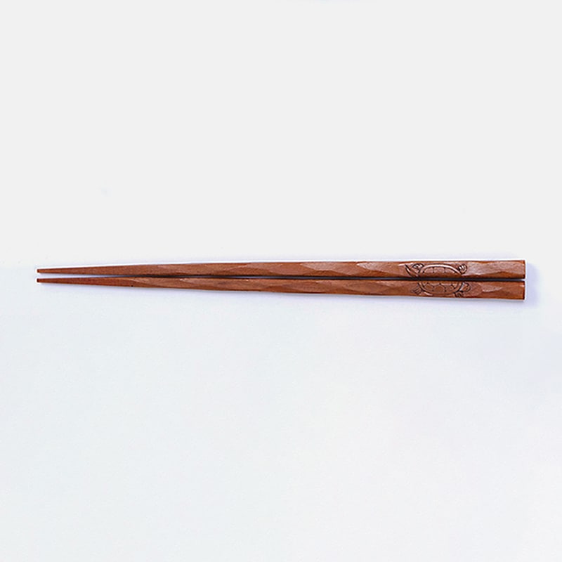 山下工芸 彫刻木箸 亀 27025480 1組（ご注文単位1組）【直送品】
