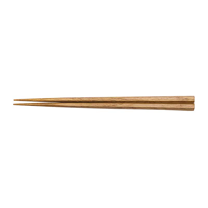 山下工芸 銘木六角箸 栗 27025540 1組（ご注文単位1組）【直送品】
