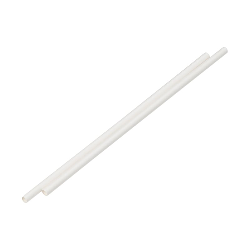 水野産業 紙ストレートストロー バラ φ6×210mm 187160 白 500本/束(ご注文単位12束)【直送品】