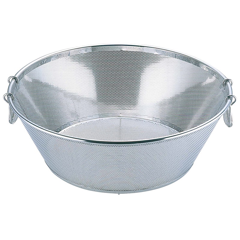 UK 18-8 パンチング 平底 揚ザル 65cm 1個(ご注文単位1個)【直送品】