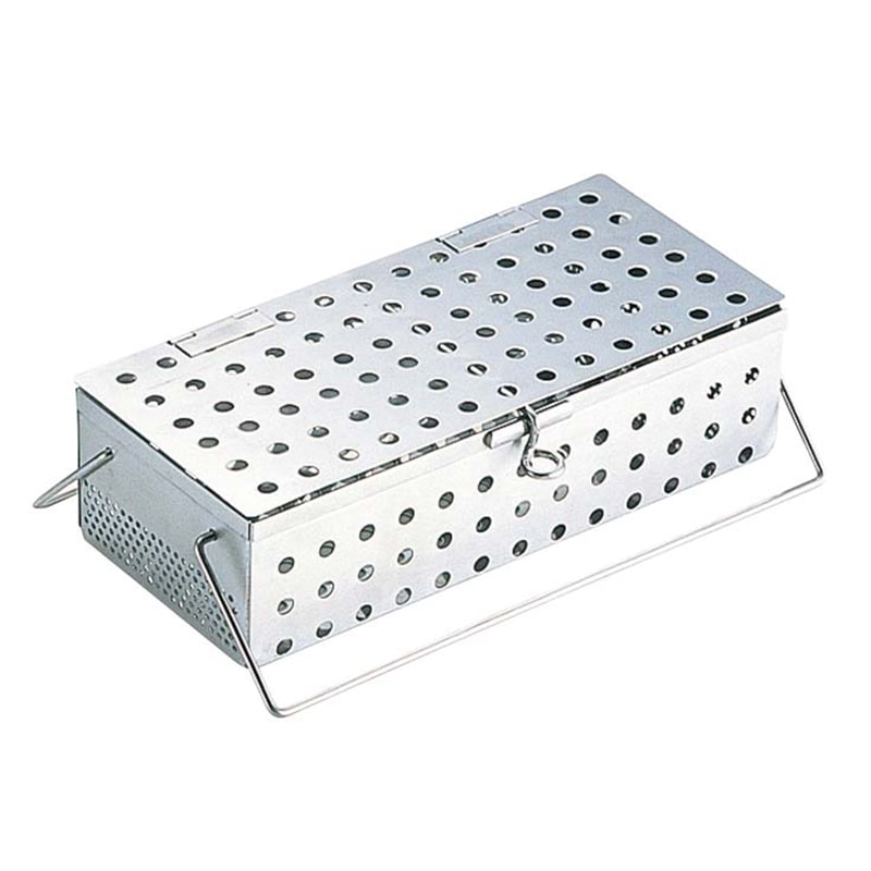 UK 18-8 パンチング 箸 消毒カゴ S 205×90 1個(ご注文単位1個)【直送品】