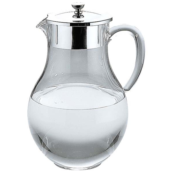 UK アクリル ウォーターピッチャー 2.2L 氷止め付 1個(ご注文単位1個)【直送品】