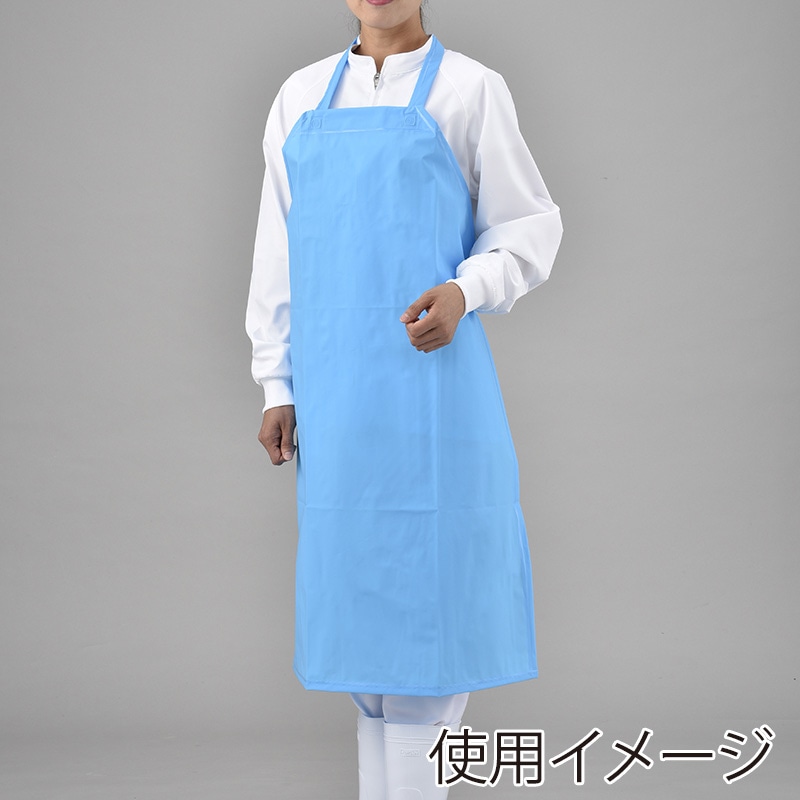 エブノ EVAエプロン　エコノミー S 617　ブルー 100枚/箱（ご注文単位1箱）【直送品】