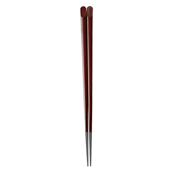 福井クラフト 天削先角箸 22.7cm チーク先黒 90030631 1組(ご注文単位1組)【直送品】
