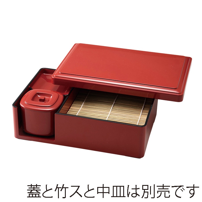 福井クラフト 小町そば重 本体 朱内朱天黒 23020200 1個(ご注文単位1個)【直送品】