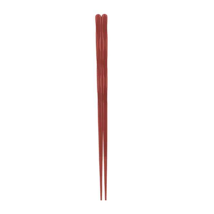 福井クラフト SPS樹脂箸　22.7cm　面彫箸 茶OM 90023149 1組（ご注文単位1組）【直送品】