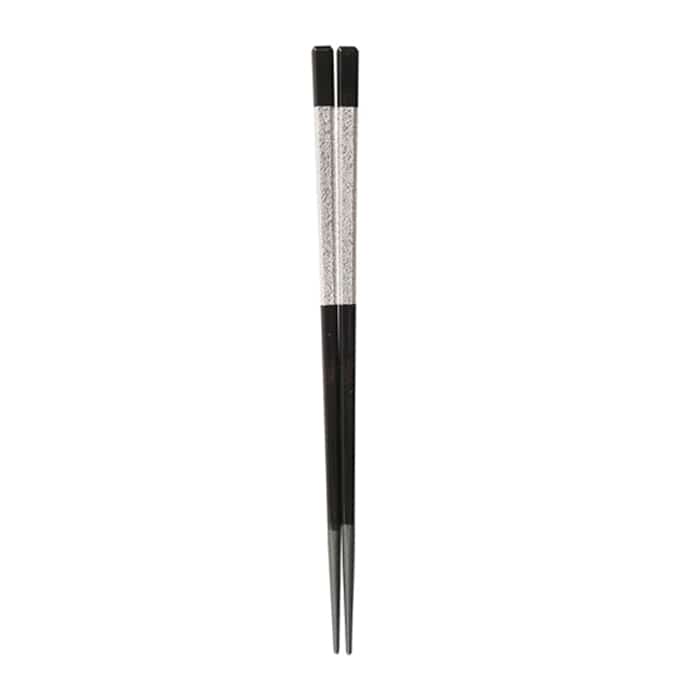 福井クラフト 面取角箸　22.6cm 銀盛り帯 30010210 1組（ご注文単位1組）【直送品】
