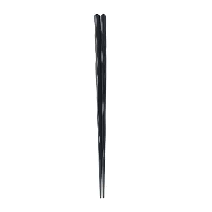 福井クラフト SPS樹脂箸　23.5cm　細身六角一刀彫 黒OM 90023122 1組（ご注文単位1組）【直送品】