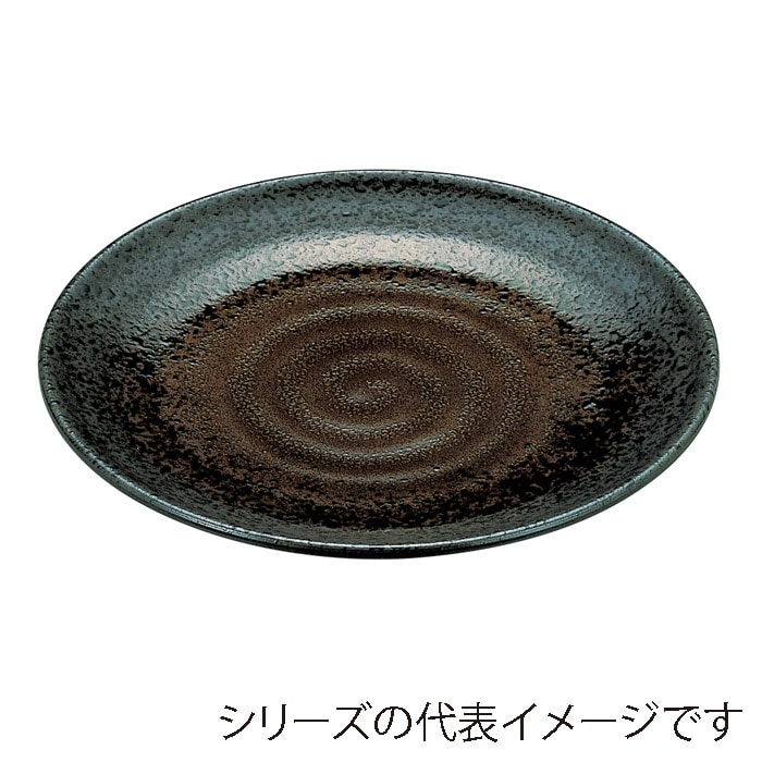 福井クラフト 盛込皿　尺4神龍皿盛鉢 黒柚流し裏黒塗　全面塗 55004061 1個（ご注文単位1個）【直送品】