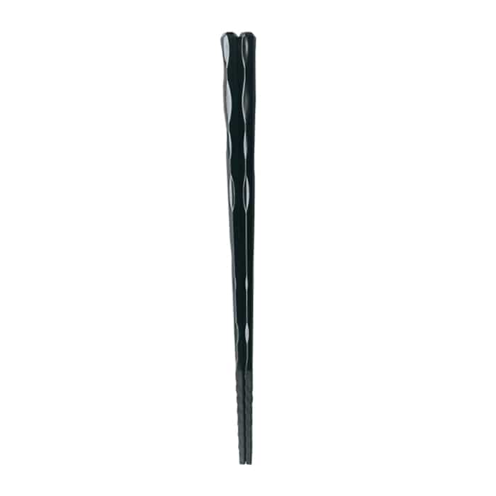 福井クラフト PBT樹脂箸　23cm　六角一刀彫泉麺箸 黒OM 62163190 1組（ご注文単位1組）【直送品】