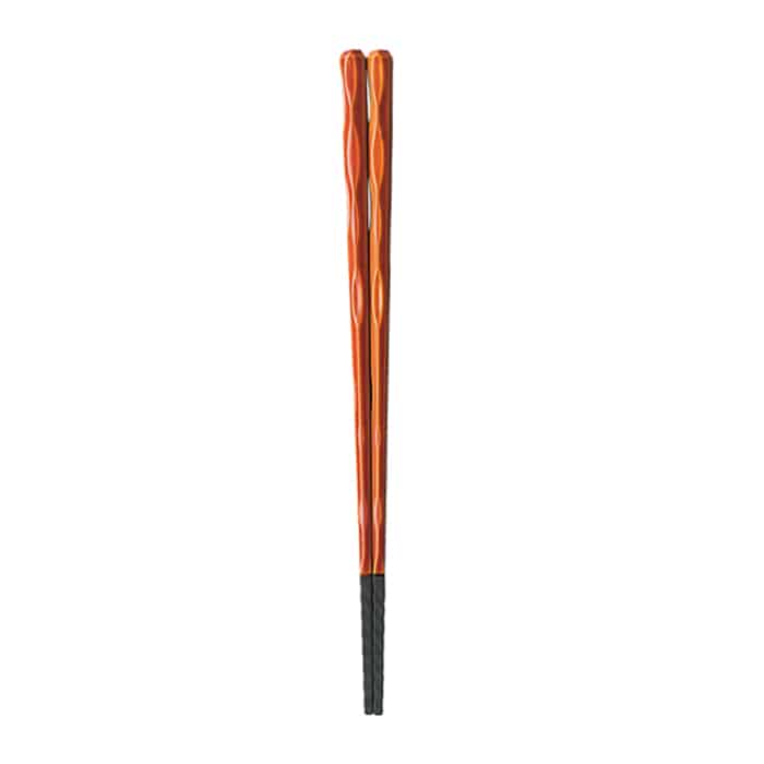 福井クラフト 六角一刀彫　麺泉箸　23cm 漆調春慶塗 62160790 1組（ご注文単位1組）【直送品】