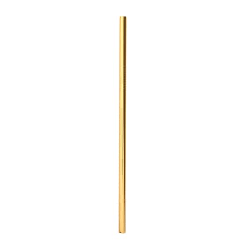 福井クラフト ステンレスストロー　φ8mm ゴールド　10本入 62163280 1束（ご注文単位1束）【直送品】