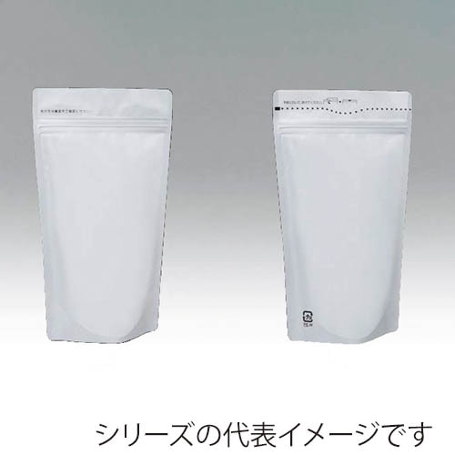 明和産商 チャック付スタンド袋  ALP白-0915ZS 50枚/束（ご注文単位40束）【直送品】