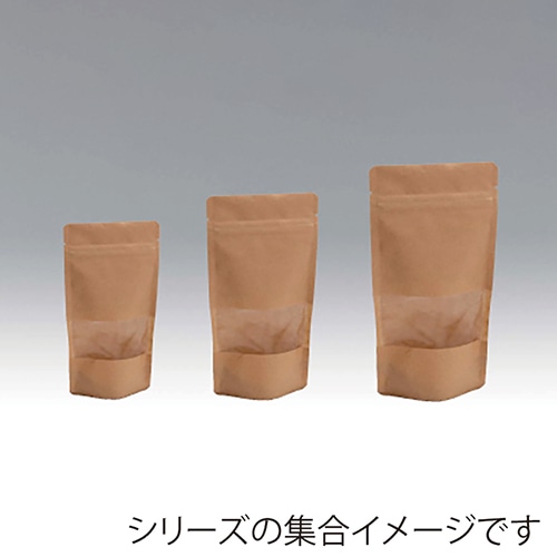 チャック付クラフトスタンド袋 CTJP-1016ZS 009-650 1500枚/箱（ご注文単位1箱）【直送品】