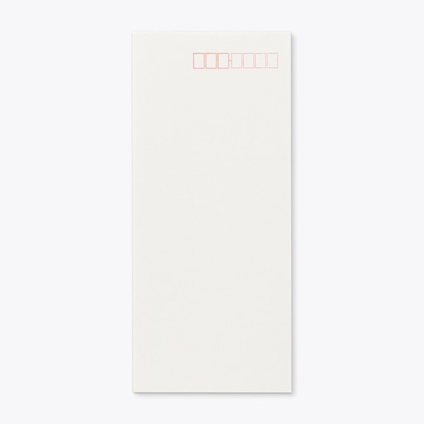 山櫻 封筒　長4　中貼　奉書　No.320　丸ベロ CoC　〒枠入 00516141 　500枚/箱（ご注文単位1箱）【直送品】