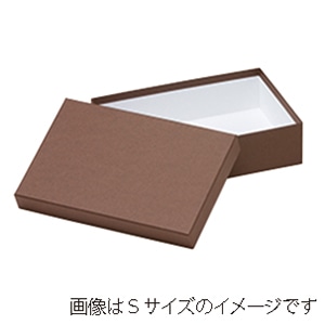 洋菓子箱 ベーシックフェザーギフトケース M マロン 1253 1個(ご注文単位50個)【直送品】