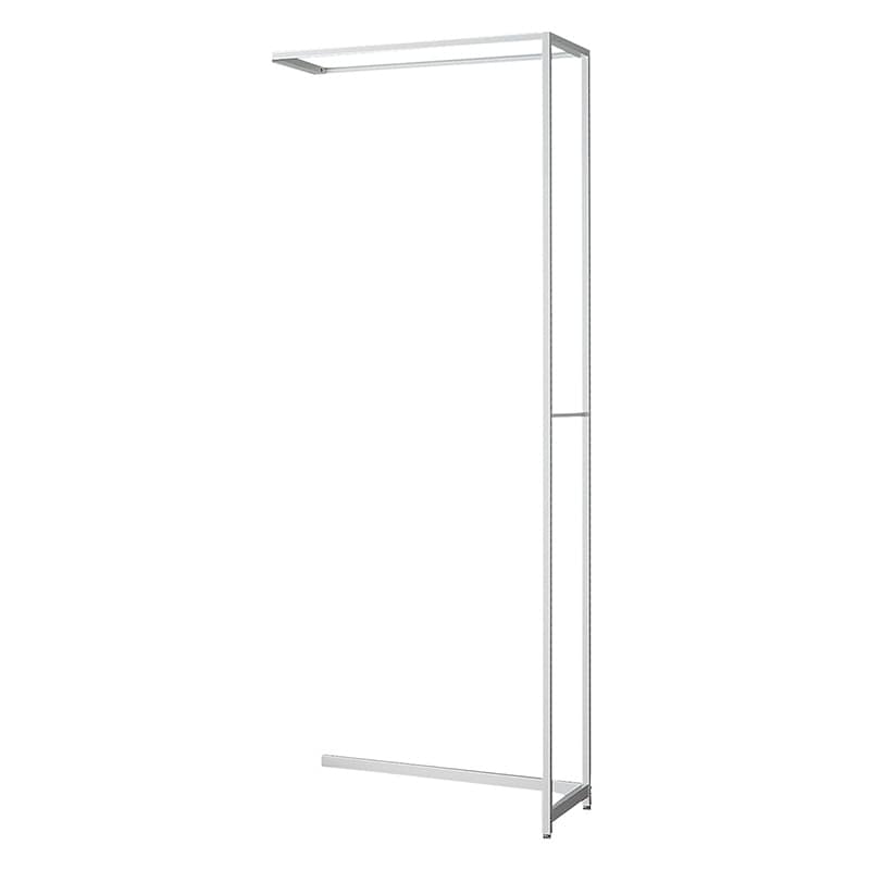 ストア・エキスプレス 店舗什器 ラテラル・ロコ 連結タイプ ホワイト 幅90cm/奥行40×高さ240cm 61-808-56-5 1台(ご注文単位1台)【直送品】