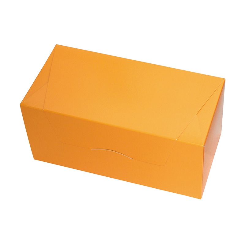 ヤマニパッケージ 洋菓子箱 パケットクルール S オレンジ/緑 20-769OG 200枚/箱(ご注文単位1箱)【直送品】