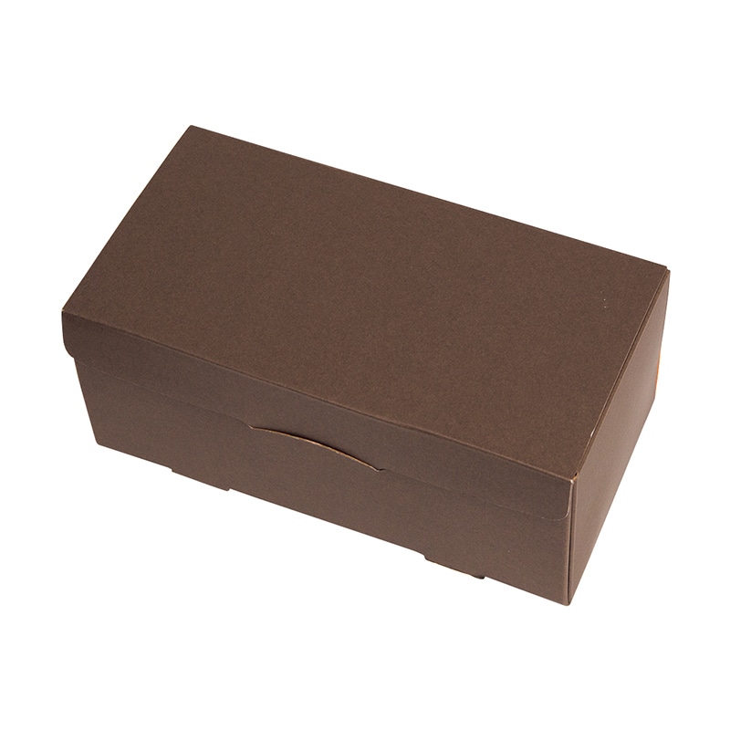 ヤマニパッケージ 洋菓子箱　マルチギフトBOX S　茶／オレンジ 20-785BO 50枚/包（ご注文単位4包）【直送品】